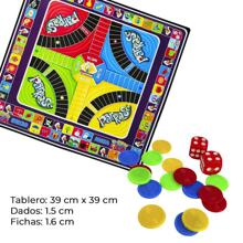 Tres Juegos Clasicos Serpientes Escaleras Oca Parchis Parkase Juego de Mesa Novedades Montecarlo - Azul Marino - Ver 6