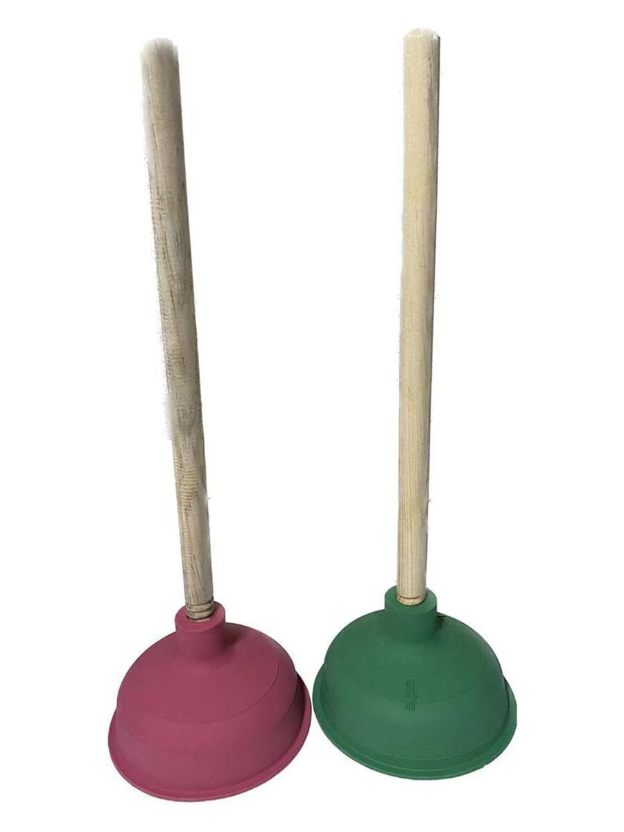 Destapador De Baño Ventosa Destapacaños Inodoro - Verde - Ver 1
