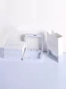 1枚S925纯银戒指，简约单钻三角形立方氧化锆，夏季，周年纪念礼物，女士珠宝配饰，适合送给母亲、女友、朋友、情侣，日常佩戴，优雅礼物 - 白色 - 查看 7