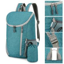 Foldable Rainproof Backpack Ultralight School Bag Outdoor Travel Lightweight Backpack - Green - View 3