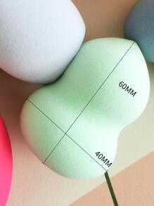 15pcs Makeup Sponge Puff, Random Shape (Gourd, Water Droplet, Diagonal Cutie) And Color, Suitable For All Skin Types - Multicolor - View 4