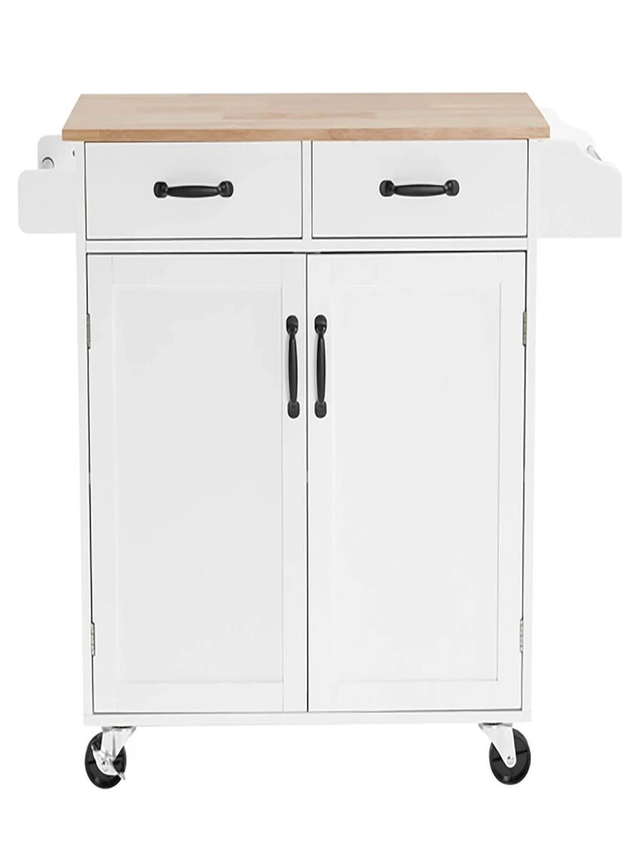 Rolling Kitchen Island with Drop Leaf,Kitchen Carts Wheels Island with