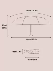 Rainballet 1把便携式胶囊伞，带伞套，防紫外线、防晒、防水，适合旅行和日常使用。男孩情人节爱心图案，夏季降温，海滩，旅行，春夏之选，伴娘礼物，房间装饰，男士，女士，母亲节礼物，花园，夏季，海滩，房间装饰，柔软舒适，海滩必备，毕业季，毕业典礼，祝贺毕业，毕业派对，旅行徒步必备，露营必备，便携式工具，夏季必备，夏季便携式，雨伞 - 杏色 - 查看 8