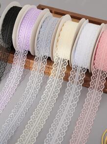 1 pieza Cinta de encaje de 22m de largo, ideal para envolver flores, decorar tartas, Día de San Valentín - Rosa - Ver 4