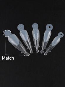 FULL BEAUTY Dual Silicone Nail Forms Tips French Line Guides Pad Acrylic Extension Gel Mold Reusable Auxiliary Manicure Accessory Tool - Clear - View 8