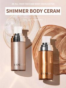 HANDAIYAN Highlighter Body Lotion: Brightening Serum For Long-Lasting, Natural-Looking Glow-Perfect For Summer Beaches, Pool Parties, Halloween, And Christmas Gifts. Ideal As A Gift For Birthdays, Valentine's Day, And Mother's Day. A Must-Have For Wild Parties - 銀色 - 查看 1
