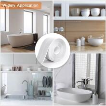 1pc Waterproof PVC Sealant Tape, Modern Grey Strong Adhesive Patch For Kitchen