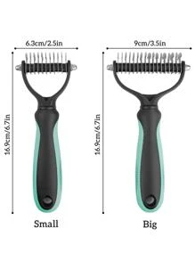 Chải lông cho mèo Lược chải lông cho thú cưng Lược chải lông cho chó Loại bỏ nút thắt lông màu xanh lá cây - màu xanh lá - Xem 2