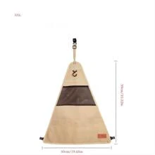 Outdoor Camping Cutlery Storage Bag - Khaki - View 1