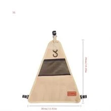 Outdoor Camping Cutlery Storage Bag - Khaki - View 2