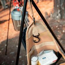 Outdoor Camping Cutlery Storage Bag - Khaki - View 4