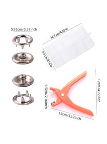 51pcs/set Plastic Snap Button With 1pc Pliers, Minimalist Snap Button For DIY