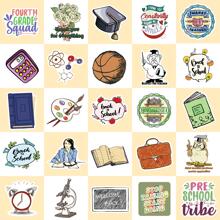 100 miếng dán Graffiti hoa văn hỗn hợp - Nhiều màu - Xem 3