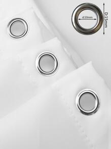 1入組防水和抵抗的花圖案浴簾 - 彩色 - 查看 4