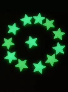 goodfell 100入組/包夜光貼紙帶星形設計 - 彩色 - 查看 8