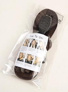 4pcs Women Solid Casual Heatless Sleep Curler For Daily Life Y2k, School Stuff, Gifts, Hair Accessories, Rollers For Hair, Hair Styling Tools, Hair Bands, Head Accessories - Chocolate Brown - View 3