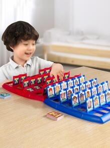 1套兒童桌面遊戲猜猜誰邏輯推理拼圖親子互動玩具（隨機發貨） - 彩色 - 查看 2