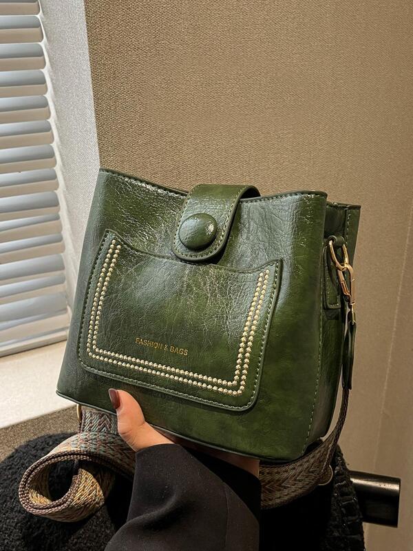 Mini Fashionable Shoulder Bag With Adjustable Strap And Letter Printing