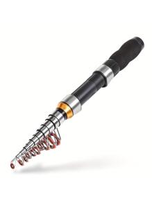 LEO Cần câu cá mini ngắn màu đen, cần câu cá biển nhỏ gọn có thể thu vào dành cho nước mặn và nước ngọt. - màu đen - Xem 4