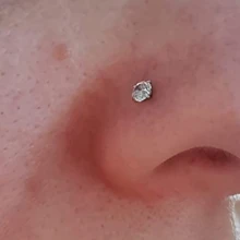 10 piezas Anillos de nariz de 20G de acero inoxidable con piercing de tornillo, joyería para perforación de 2mm para mujeres y hombres, joyería de perforación nasal y nostril