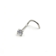10 piezas Anillos de nariz de 20G de acero inoxidable con piercing de tornillo, joyería para perforación de 2mm para mujeres y hombres, joyería de perforación nasal y nostril