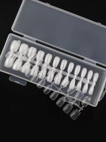 Bộ móng tay giả trong suốt ngắn 240 chiếc - Trong sáng - Xem 2