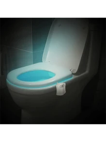 8 hoặc 16 Màu Cảm Biến Chuyển Động Của Con Người Đèn LED Vệ Sinh Nhà Tắm Closestool Đèn Ngủ Trang Trí Nhà Cửa - Nhiều màu - Xem 8