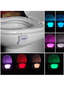 8 hoặc 16 Màu Cảm Biến Chuyển Động Của Con Người Đèn LED Vệ Sinh Nhà Tắm Closestool Đèn Ngủ Trang Trí Nhà Cửa - Nhiều màu - Xem 9
