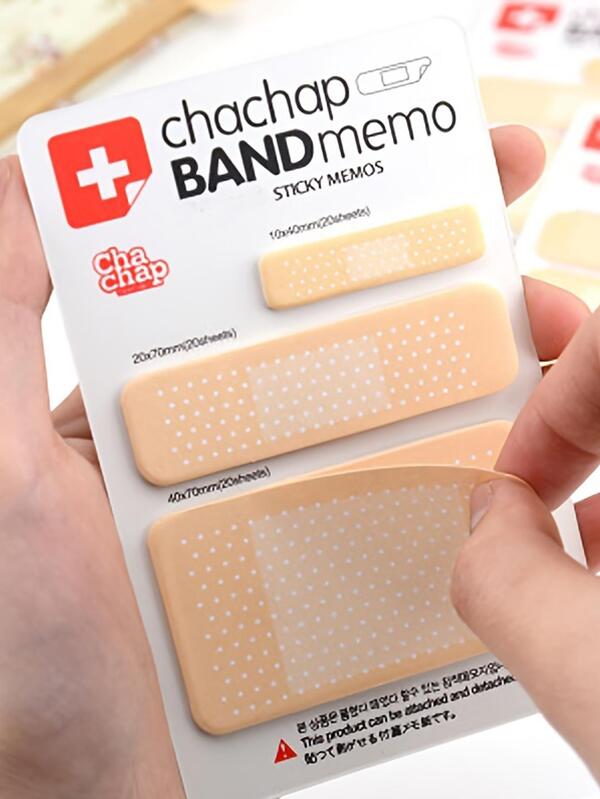 1pc Cute Band Aid Series Memo Pad Stickers Sticky Notes Paper Notepad Stationery Office Supplies