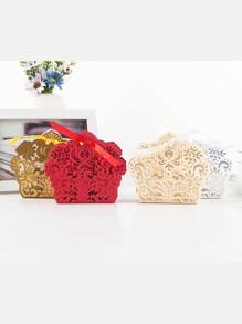 25pcs Shell Shaped Gift Boxes, Wedding Favors, Creative Packaging - Champagne - View 2