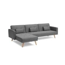 Modern Simple Variable Bed Sofa Living Room Folding Sofa - 淺灰色 - 查看 7