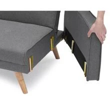 Modern Simple Variable Bed Sofa Living Room Folding Sofa - 淺灰色 - 查看 4