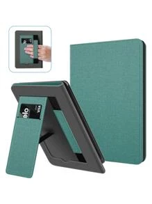 Stand Case for 6" All-New Kindle (11th Generation 2022 Release), Durable Fabric Cover with Auto Sleep/Wake, Back Cover Adsorption, Hand Strap and Card Slot - Màu xanh Bạc hà - Xem 1