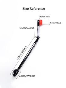 1pc 2-in-1 Coffee Machine Cleaning Brush With Spoon - Black - View 2