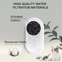 12 sets waterfonteinfilters voor huisdieren, vervangingsfilters voor roestvrijstalen waterfonteinen Filter actieve  Cat waterdispenser filterelement