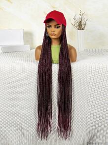 Tóc giả tổng hợp bện dài có mũ - Ombre - Xem 6