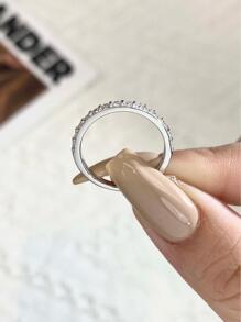 Newsoul 1 Bague Empilable À Solitaire De Moissanite Pour Femmes En Argent Sterling 925, Bague De Mariage De Fiançailles En Bijoux De Mode