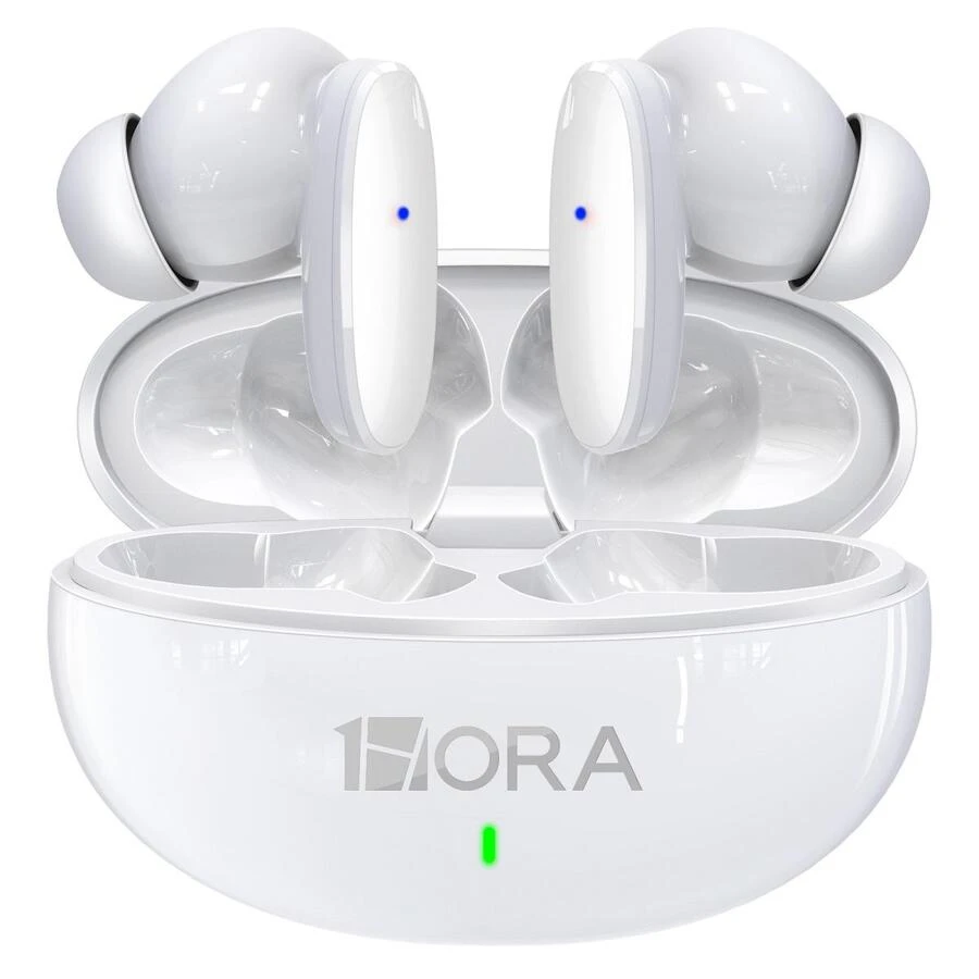 1Hour Bluetooth Headphones In Ear Wireless BT 5.3 - White - View 1