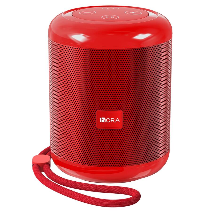 1HORA Bluetooth Inalámbrico Portátil Bocina Mini Bocina Radio FM USB BOC062 para esta Navidad - Rojo - Ver 1