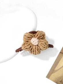 1 pieza Elegante, de moda, versátil, dulce y lindo accesorio para el cabello con flor de hilo para uso diario, Día de San Valentín, Accesorios para el cabello, Pinzas, Pinza para el cabello, Clip para el cabello