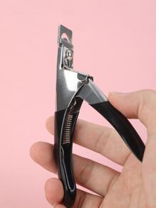 1pc Manicure Straight-Cut Clipper, False Nail Sticker U & Square-Shaped, French Manicure Trimmer Scissors, Nail Art Tool For Shaping Square, Round & French Nails - View 5