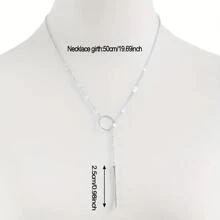 European And American Fashionable Punk Style Simple Metal Ring Short Necklace For Women - Perak - View 3