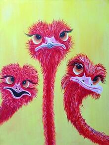 1set Cartoon Ostrich Design Diy Diamond Painting - Multicolor - View 7