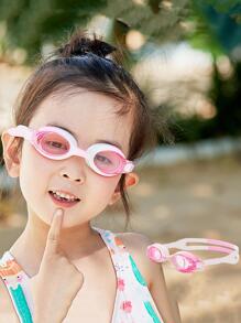 彩色泳鏡 - 粉色 - 查看 1
