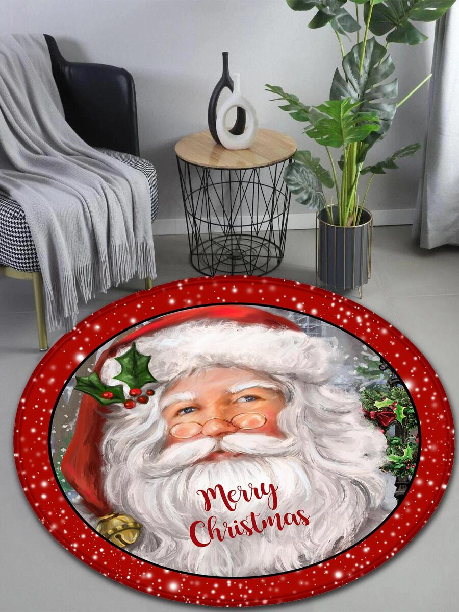 1 tấm thảm hình ông già Noel trang trí nhà cửa - Nhiều màu - Xem 1