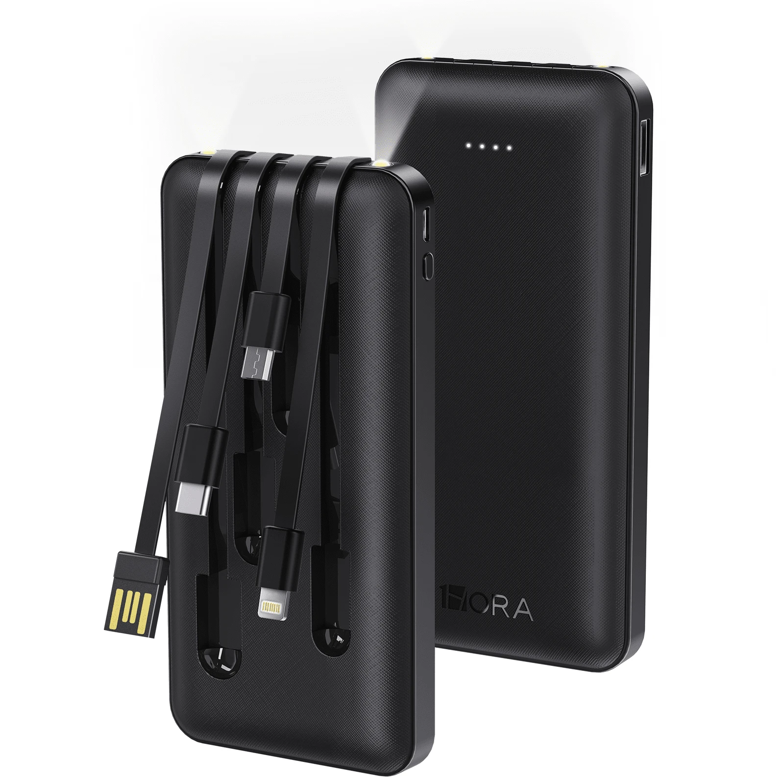 1Hour Portable Portable Battery Charger 4 In 1 Power Bank 10000 Mah - Black - View 1