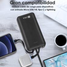 1Hour Portable Portable Battery Charger 4 In 1 Power Bank 10000 Mah - Black - View 2