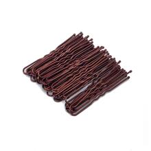 髮夾適用於饅頭,U形髮夾棕色的髮髻別針適合女士女孩(100入組) - 棕色 - 查看 5