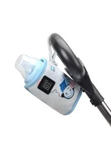 1 Vỏ cách nhiệt bình sữa cho bé, Máy hâm nóng nhiệt độ không đổi, Vỏ bảo vệ giá đỡ bình sữa di động ngoài trời trên ô tô - Màu xanh lam - Xem 2