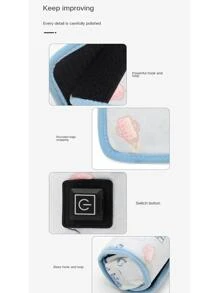 1 Vỏ cách nhiệt bình sữa cho bé, Máy hâm nóng nhiệt độ không đổi, Vỏ bảo vệ giá đỡ bình sữa di động ngoài trời trên ô tô - Màu xanh lam - Xem 5